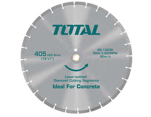 TOTAL Disque Diamant Pour La Coupe Du Béton Jante Soudée Au Laser TAC2144052