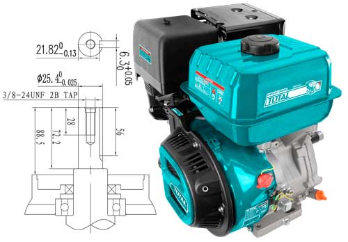 TOTAL Moteur À Essence TGEN1881