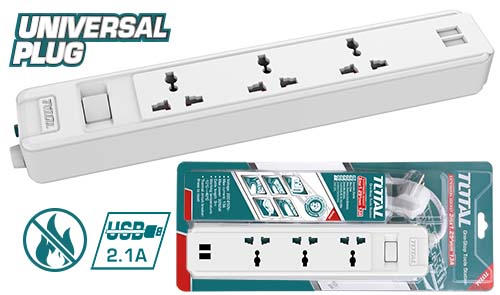 TOTAL Regleta Eléctrica THES13041VSB