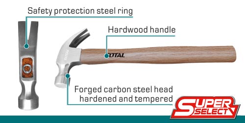 TOTAL Claw hammer THTW7316