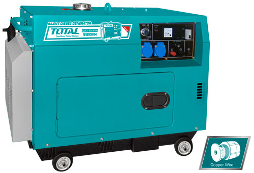 TOTAL Generador diésel silencioso TP250001