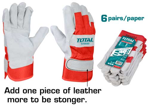 TOTAL Guantes De Cuero TSP14101