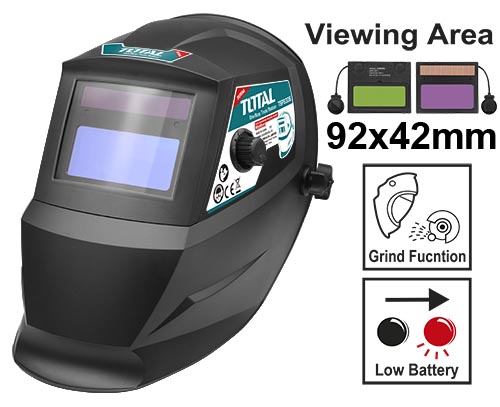 TOTAL Casque de soudage à assombrissement automatique TSP9306